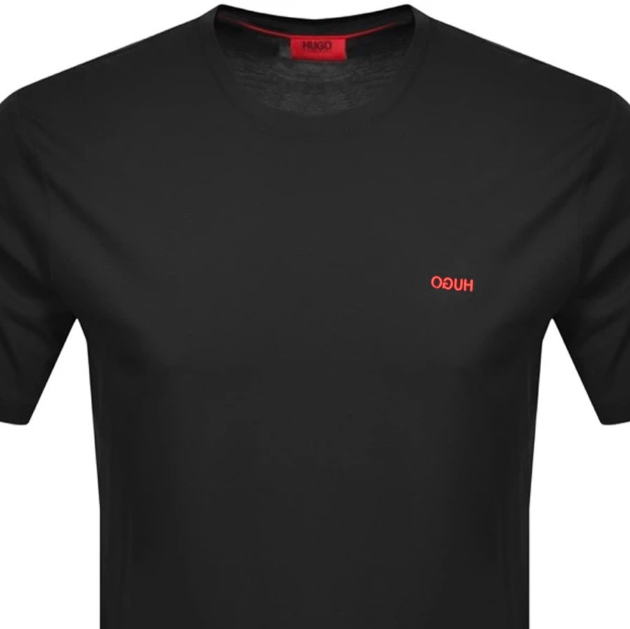 Alternative Image for ProductHUGO Dero 211 Crew Neck Short Sleeve T Shirt Black2